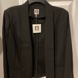 Anne Klein Black Blazer with Shoulder pads